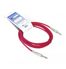 INVOTONE ACI1304 R - инструментальный кабель, 6,3 джек моно <-> 6,3 джек моно, длина 4 м (красный)