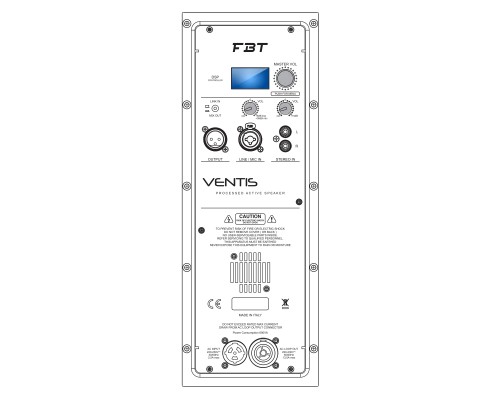 FBT VENTIS 112A - двухполосная активная акустическая система , 12', НЧ-700Вт/ВЧ-200Вт