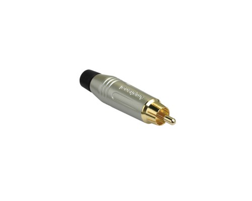 AMPHENOL ACPR-SBK - разъем кабельный,, RCA, цвет серый, с черным кольцом, покрытие контактов золото