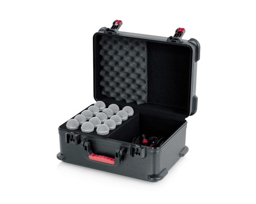 GATOR GTSA-MIC15 - пластиковый кейс для 15 проводных микрофонов