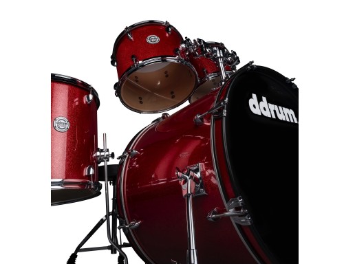 DDRUM D2 522 RSP - ударная установка , цвет Red Sparkle , 10'-12'-16'-22', 14х6.5'