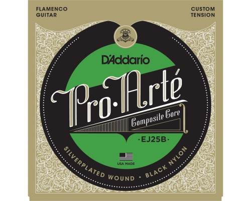 D'ADDARIO EJ25B Flamenco - струны для классической гитары (три первые струны - black)