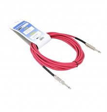 INVOTONE ACI1006 R - инструментальный кабель, 6,3 джек моно <-> 6,3 джек моно, длина 6 м (красный)