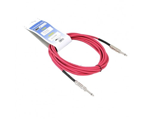 INVOTONE ACI1006 R - инструментальный кабель, 6,3 джек моно <-> 6,3 джек моно, длина 6 м (красный)