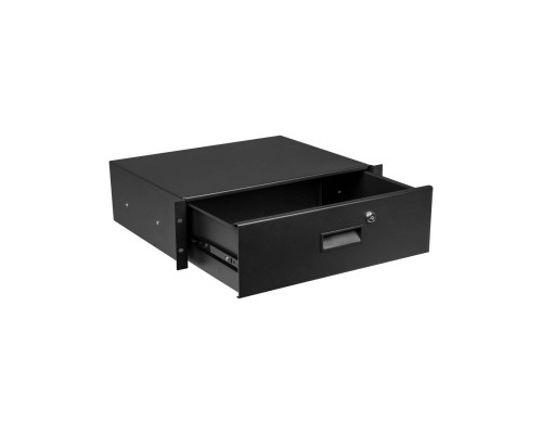 PROEL ADRK2SRD - выдвижной ящик 2U для рэка 19' с замком, цвет - черный