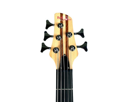 REDHILL JB500 NA - бас-гитара 5-стр., H+H, корпус ясень, сквозной гриф клен+махагон, натуральный