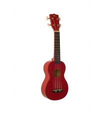 WIKI UK10G/RD - гитара укулеле сопрано, клен, цвет - красный глянец,чехол в комплекте