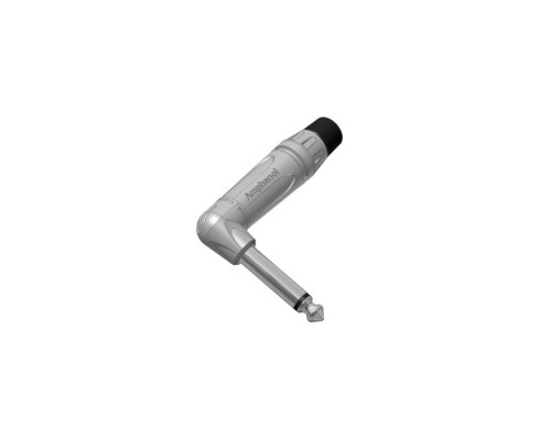 AMPHENOL ACPM-TN - джек моно, угловой, кабельный, 6.3 мм, корпус термопластик, цвет - никель