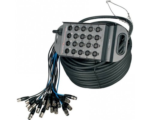 PROEL TN1204LU50 - мультикор, 12 вх., 4 вых., 50м