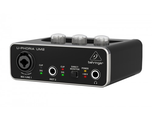 BEHRINGER UM2 - аудиоинтерфейс USB, 2 входа, 2 выхода, микр. предусилитель XENYX