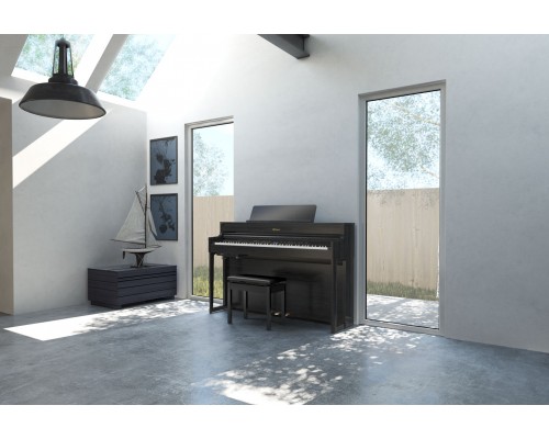 ROLAND HP704 CH SET - цифр. пианино, комплект со стойкой, 88 клавиш, цвет черный