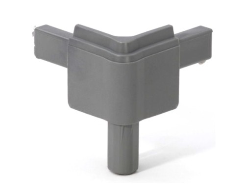 ADAM HALL Q4502MMG - пластиковый стыковочный уголок для кейсов (цвет серый)