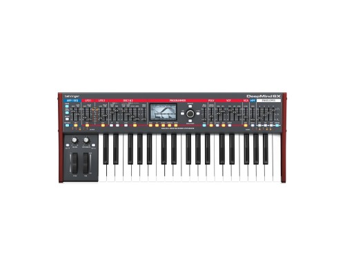BEHRINGER DEEPMIND 6X - шестиголосный полифонический аналоговый синтезатор с 37-клавишной клавиатуро