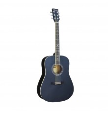 BEAUMONT DG80 BK - акустическая гитара, дредноут, корпус липа, цвет чёрный, матовый