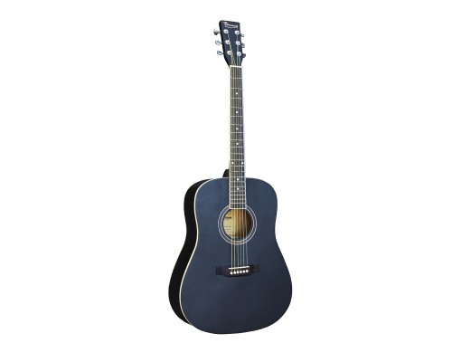 BEAUMONT DG80 BK - акустическая гитара, дредноут, корпус липа, цвет чёрный, матовый
