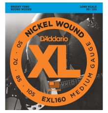 D'ADDARIO EXL160 - струны для БАС-гитары, regular long, 050-105.
