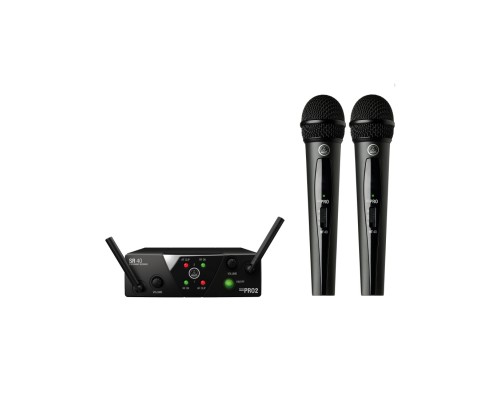 AKG WMS40 Mini2Voc-US25AC - вокальная радиосистема с 2-мя ручными передатч.(537.5/539.3МГц)