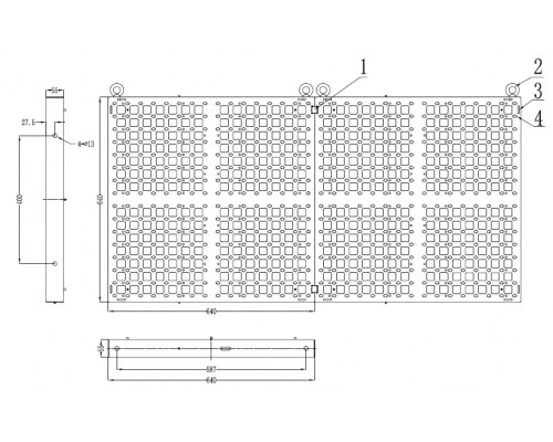 INVOLIGHT LED SCREEN45 - светодиодный RGB экран, управление с РС через LedCont300