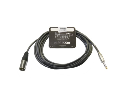 INVOTONE ACM1003S BK - микрофонный кабель, 6,3 джек стерео <-> XLR (папа), длина 3 м (черный)