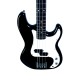 REDHILL PB200 BK - бас-гитара 4-стр, P+P, 864 мм, корпус тополь, гриф клен, цвет черный