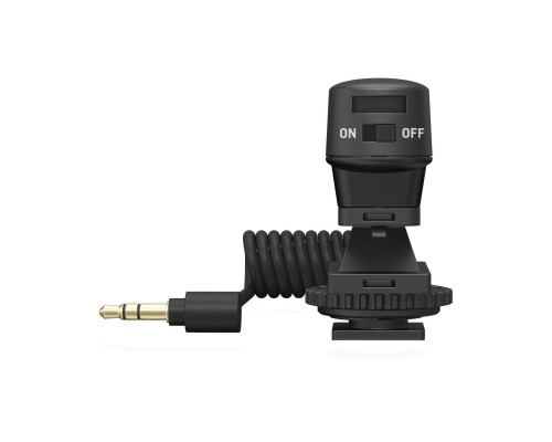 BEHRINGER GO CAM - компактный конденсаторный накамерный микрофон-пушка, 50 Гц - 18 кГц, кабель 0,4 м