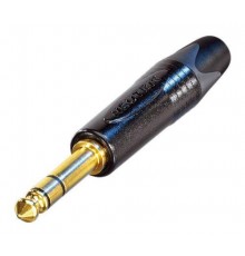 NEUTRIK NP3X-B - джек стерео, кабельный, 6.3 мм, корпус металл, цвет - черный