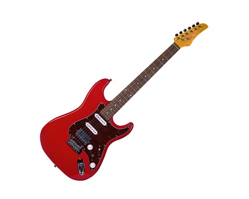REDHILL STM300 RD - электрогитара, Stratocaster, S-S-H, ольха/клен+палисандр, цвет красный