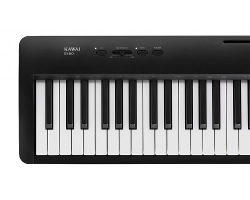 KAWAI ES60 B - цифровое пианино, 88 клавиш, механика RHL, 192 полифония, цвет черный