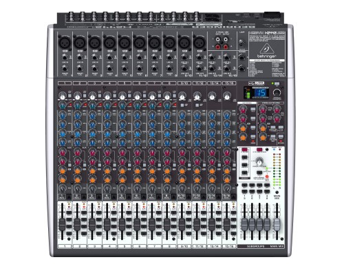 BEHRINGER X2442USB - микшер,8 моно,4стерео,10 мик.предусил.,4 AUX-шины,4 подгруп, процесс эффект, US