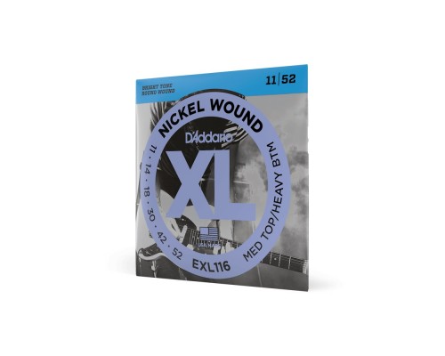 D'ADDARIO EXL116 - струны для электрогитары, никелевая обмотка, калибр 11-52