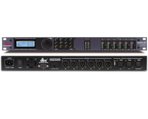 dbx DriveRack 260 - спикер-процессор 2 входа XLR, 6 выходов XLR. RTA-Mic XLR вход. 2U