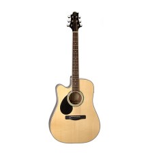 GREG BENNETT GD100SCE/LH N - электроакустическая гитара с вырезом, левосторонняя, цвет натуральный