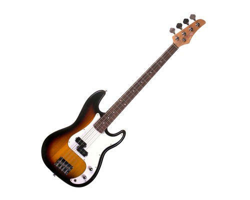 REDHILL PB200 VS - бас-гитара 4-стр, P+P, 864 мм, корпус тополь, гриф клен, цвет санберст