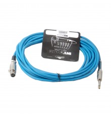 INVOTONE ACM1006 B - микрофонный кабель, 6,3 джек моно <-> XLR (мама), длина 6 м (синий)
