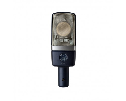 AKG C214 - конденсаторный микрофон с 1' мембраной. В комплекте: держатель антивибрационный, КЕЙС