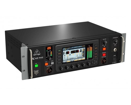 BEHRINGER X32 RACK - цифровой микшер, 16 входов, 8вых 25 шин, 8 стрео FX слотов