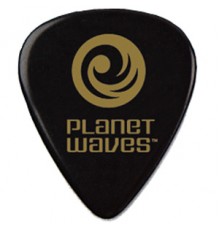 PLANET WAVES 1CBK4-10 - медиатор (0,70mm), (10шт), чёрный, Medium, Standard