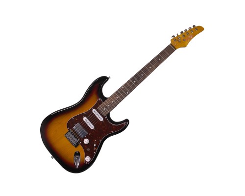 REDHILL STM300 VS - электрогитара, Stratocaster, S-S-H, ольха/клен+палисандр, цвет санбёрст