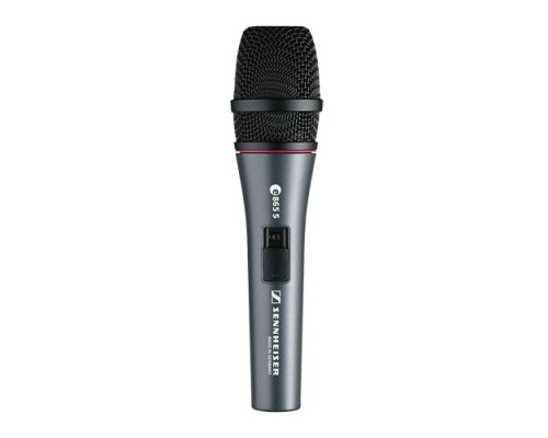 SENNHEISER E 865 S - конденсаторный вокальный микрофон с выкл., суперкардиоида, 20 - 20000 Гц, 350 О