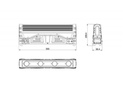 INVOLIGHT MovingBeam410Q - моторизованная LED панель, 4 шт. х 10 Вт RGBW (CREE), DMX-512