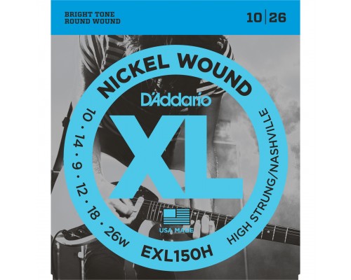 D'ADDARIO EXL150H - струны для электрогитары, High-String/Nashville Tuning, 10-26