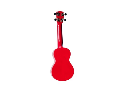 WIKI UK/FATALE - гитара укулеле сопрано липа, рисунок 'роковая девушка', чехол в комплекте