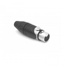 AMPHENOL AX5F - разъем XLR кабельный мама , 5 контактов, точеные контакты, цвет - никель