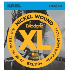 D'ADDARIO EXL110+ - струны для электрогитары, Light Plus, никель, 10,5-48