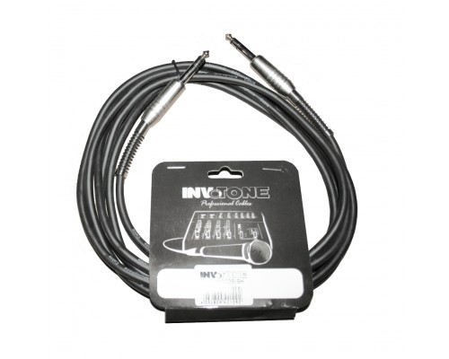 INVOTONE ACM1203S BK - аудио кабель, 6,3 джек стерео <-> 6,3 джек стерео, длина 3 м