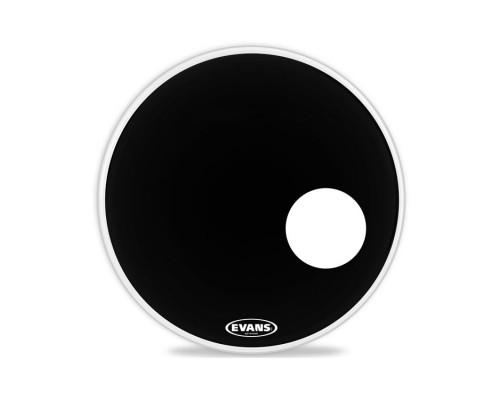 EVANS BD22RB - 22' EQ3 Resonant Black пластик для бас-барабана (отверстие)