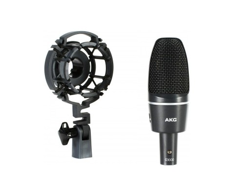 AKG C3000 - конденсаторный кардиоидный микрофон с 1' мембраной , 'ПАУК' , без кейса