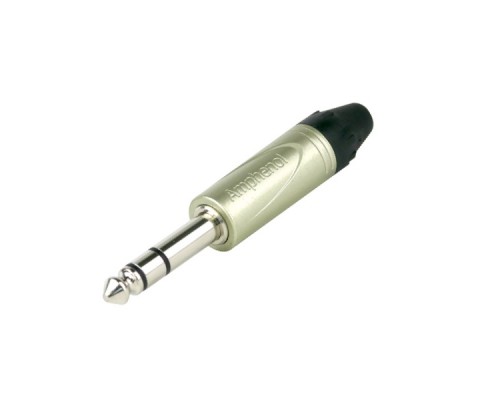 AMPHENOL QS3P - джек стерео, кабельный, 6.3 мм, цвет никель, колпачок из термопластика
