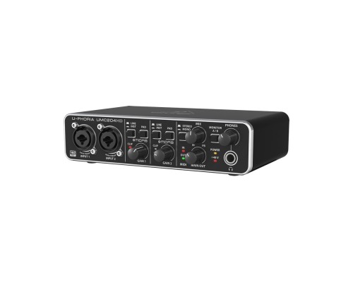 BEHRINGER UMC204HD - аудиоинтерфейс USB, 2входа, 4 выхода, микр. предусилители MIDAS, 24-Bit/192 kHz