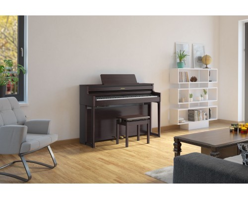 ROLAND HP704 DR SET - цифр. пианино, комплект со стойкой, 88 клавиш, цвет палисандр